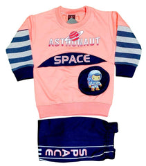 Stylish Boy's Printed Shirt and Trouser Suit - 2 Pcs Set