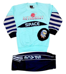 Stylish Boy's Printed Shirt and Trouser Suit - 2 Pcs Set