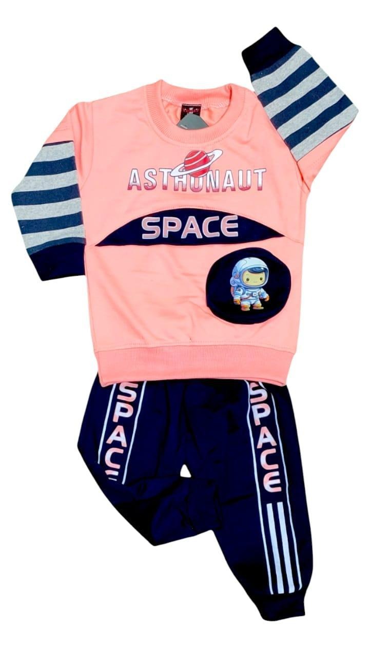 Stylish Boy's Printed Shirt and Trouser Suit - 2 Pcs Set