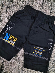 3 Pcs Boy's Cotton Printed Knicker And Shirt Set