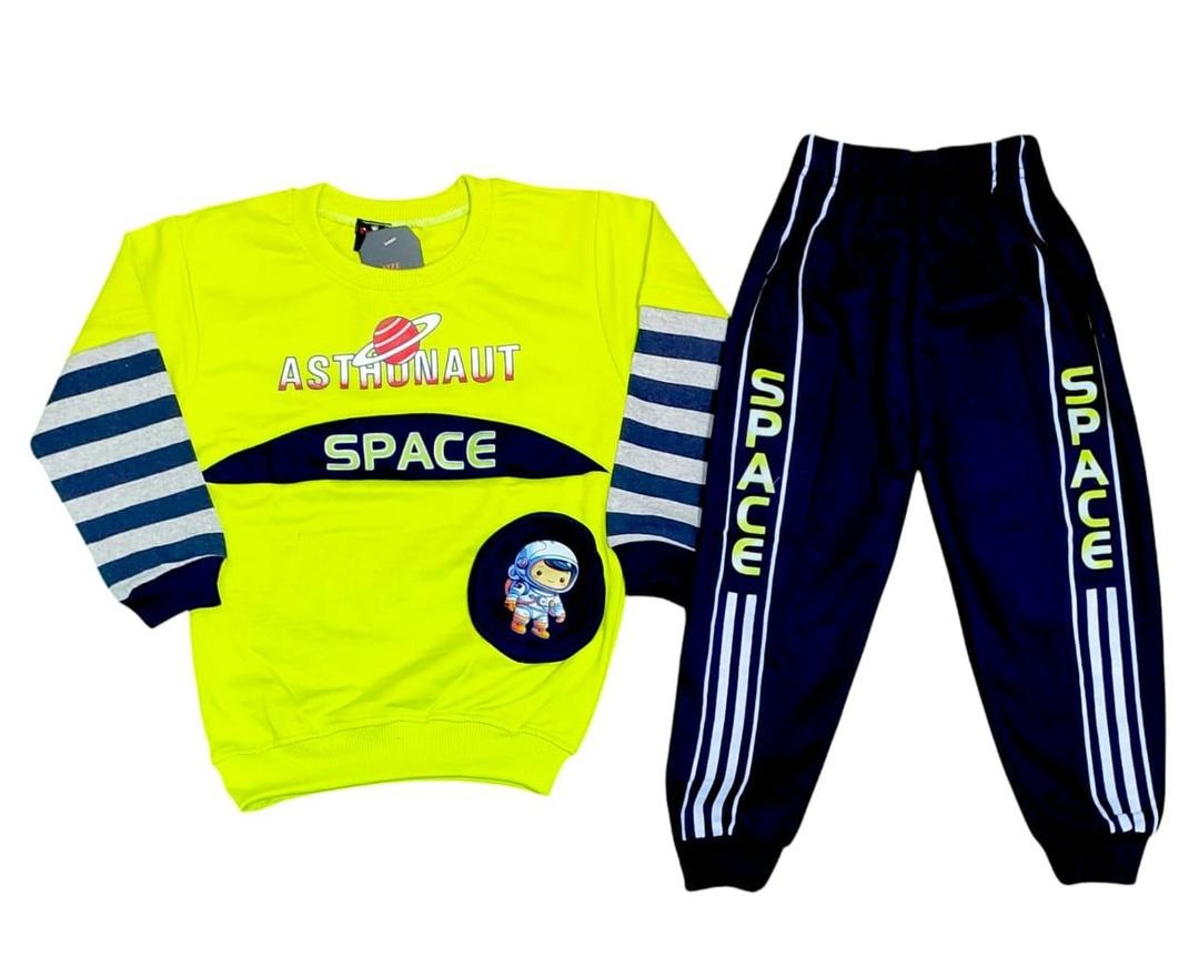 Stylish Boy's Printed Shirt and Trouser Suit - 2 Pcs Set