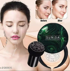 SUNISA FOUNDATION MAQUILLAJE SUNISA AIR CUSHIONS MUSHROOM HEAD BASE CREAM CC BB CARE RADIANT MOISTURIZING FOUNDATION OIL CONTROL